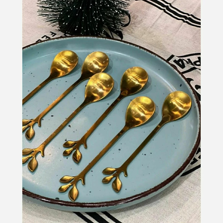 ست دسر خوری برگی طلایی