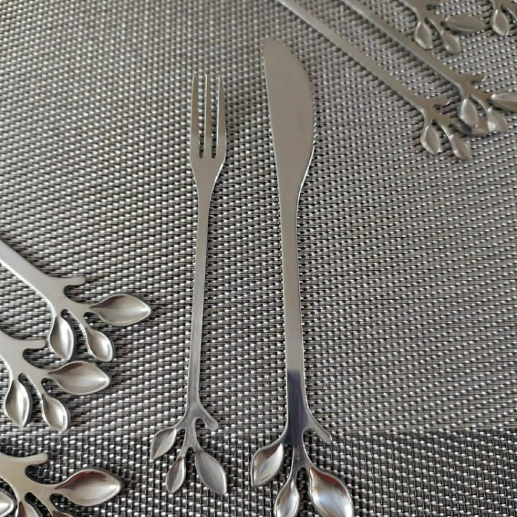 ست دسر خوری برگی استیل